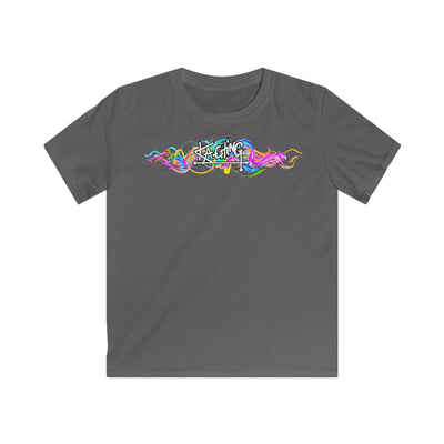 Ka-Ching Kids Neon Squiggle Tee -