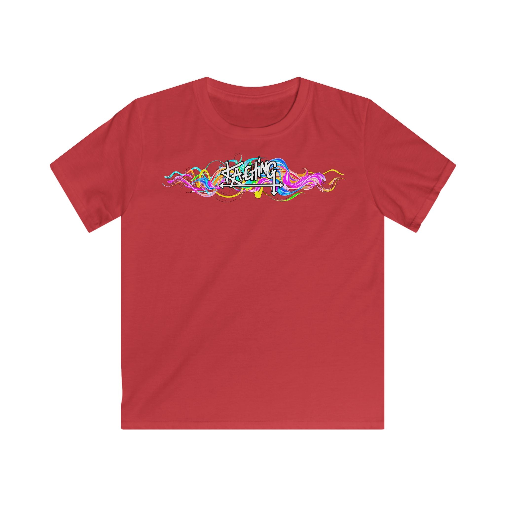 Ka-Ching Kids Neon Squiggle Tee -