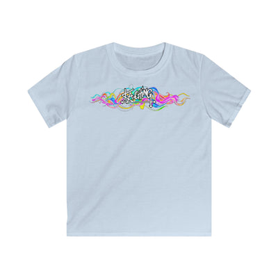 Ka-Ching Kids Neon Squiggle Tee -
