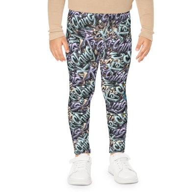 Ching Print Leggings, Playful Activewear, Fashionable, Gift for Kids