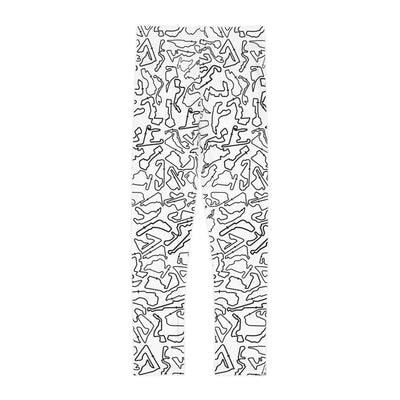 Black White Track print kids Leggings, Activewear, Fashionable
