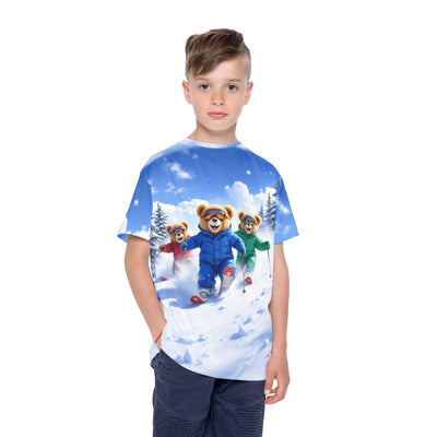 Graffiti Teds Ski Adventures kids Tee