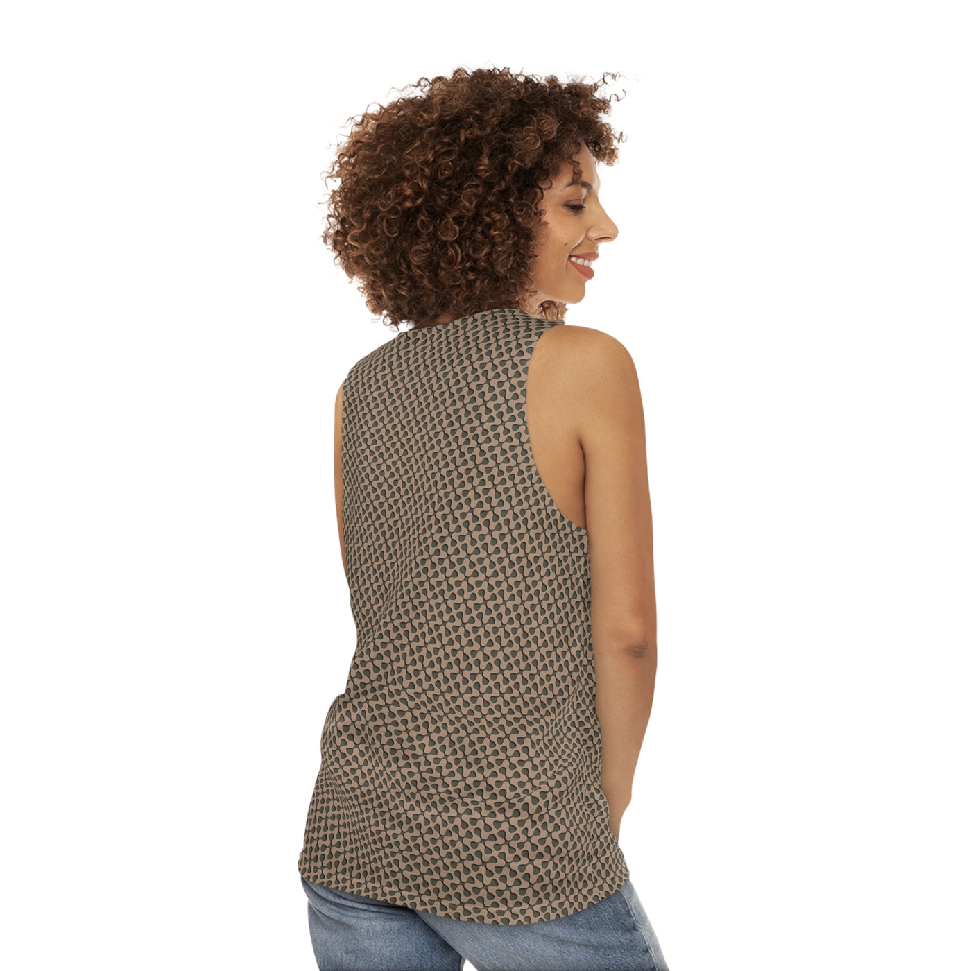 Ka-Ching designer exclusive, limited edition - Unisex Tank Top -Tan