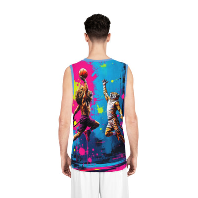 Ka-Ching Basketball  Tank Jersey 3, Cool Sports Apparel, Funky Athletic Wear, Unique Gift for Sports Lovers, Streetwear Style