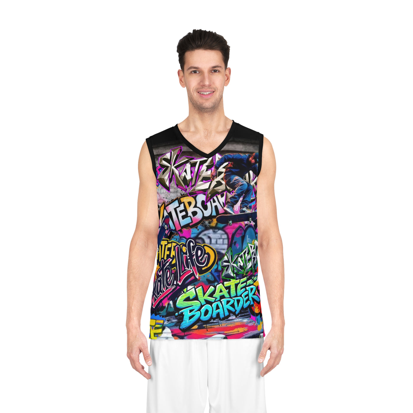 Skateboarding graffiti Unisex Tank Vest