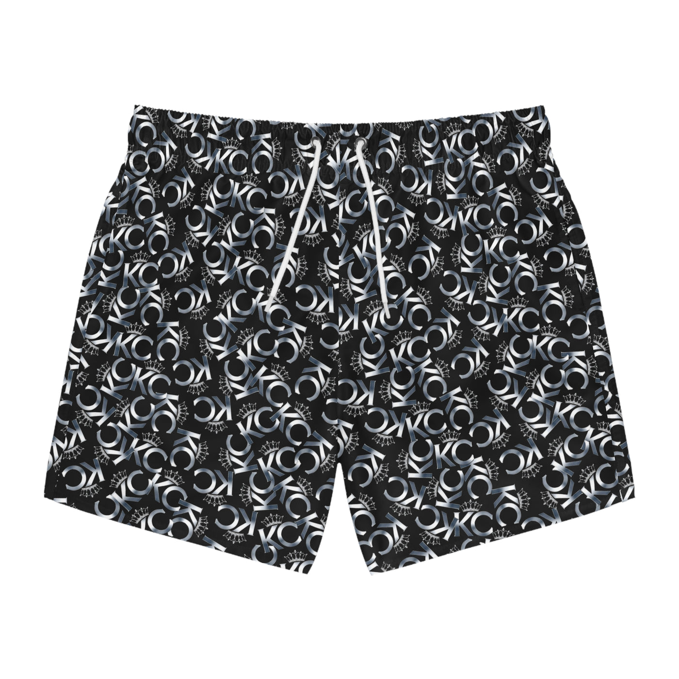 Men's KC Silver Swim Trunks.