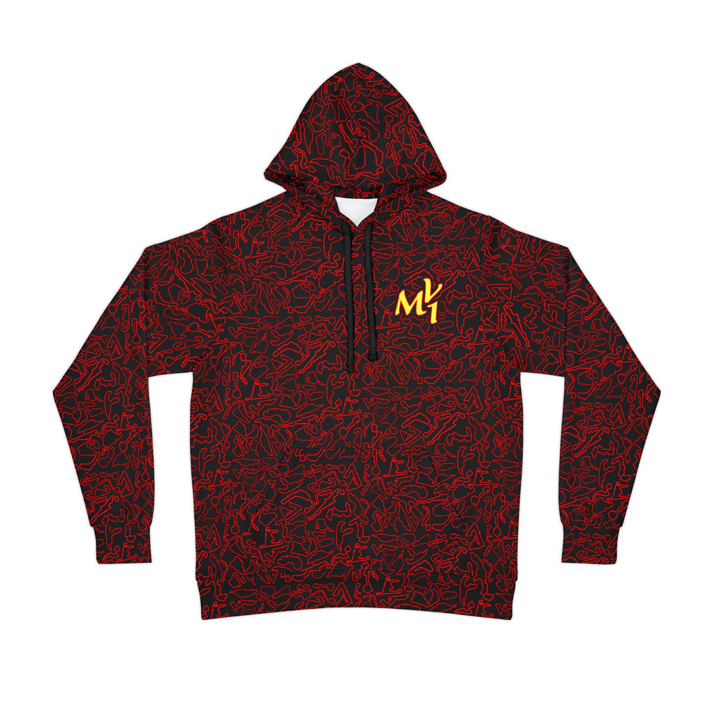 MV1 Track Red B Hoodie