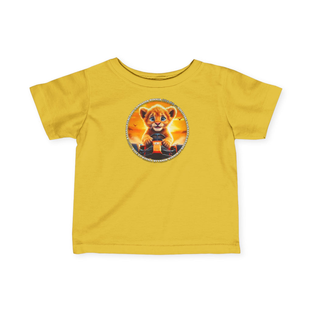 Cute Lion winner, Infant Tee - Perfect for Little Adventurers