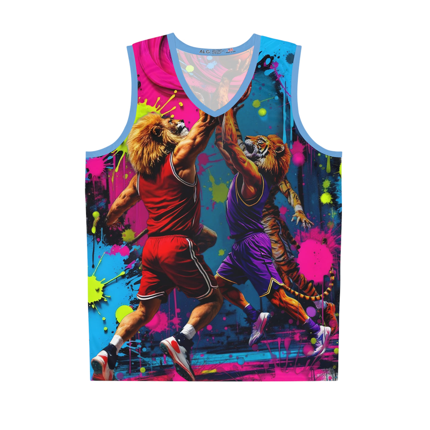 Ka-Ching  Basketball Vibrant Jersey, Cool Sports Apparel, Funky Athletic Wear, Unique Gift for Sports Lovers, Streetwear Style