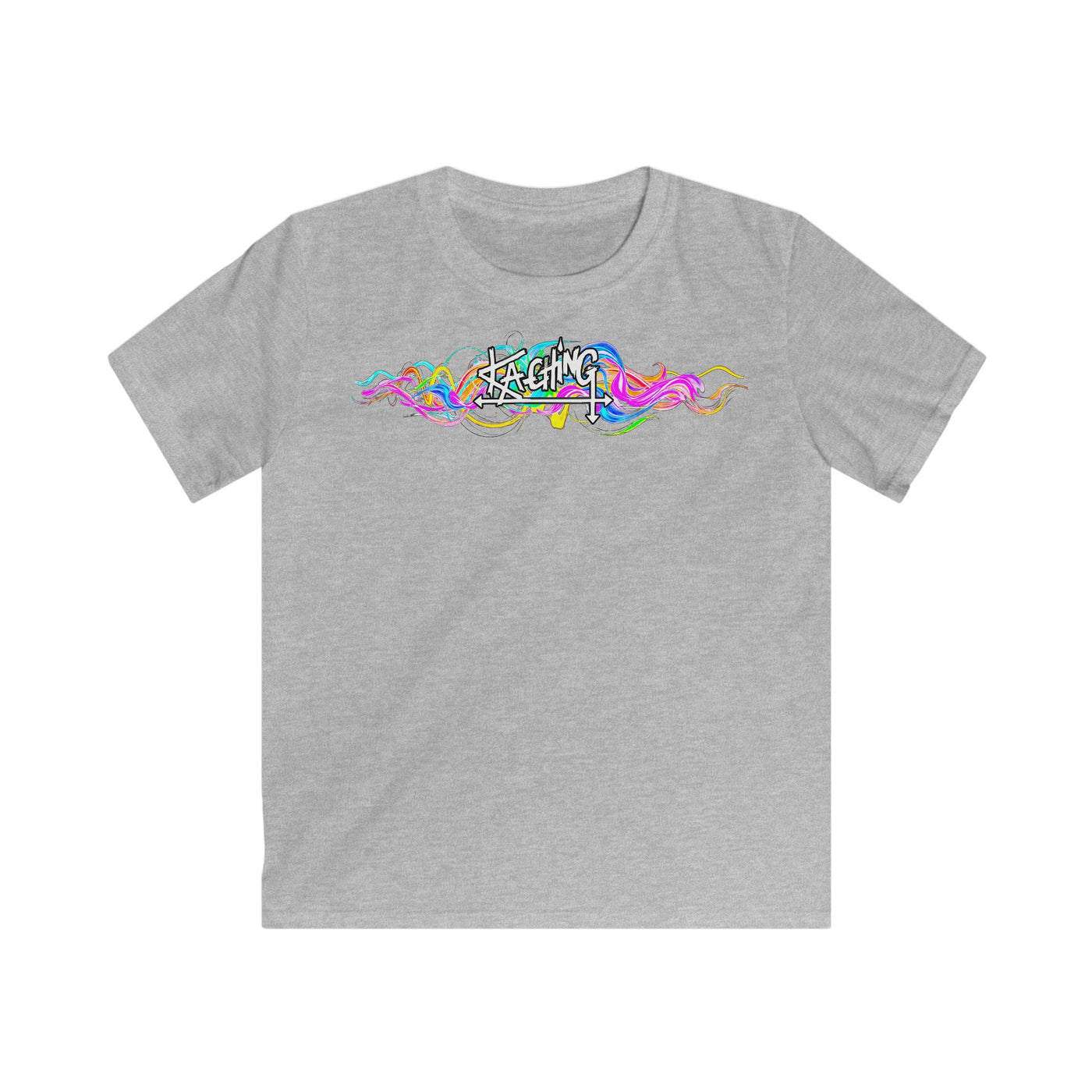 Ka-Ching Kids Neon Squiggle Tee -