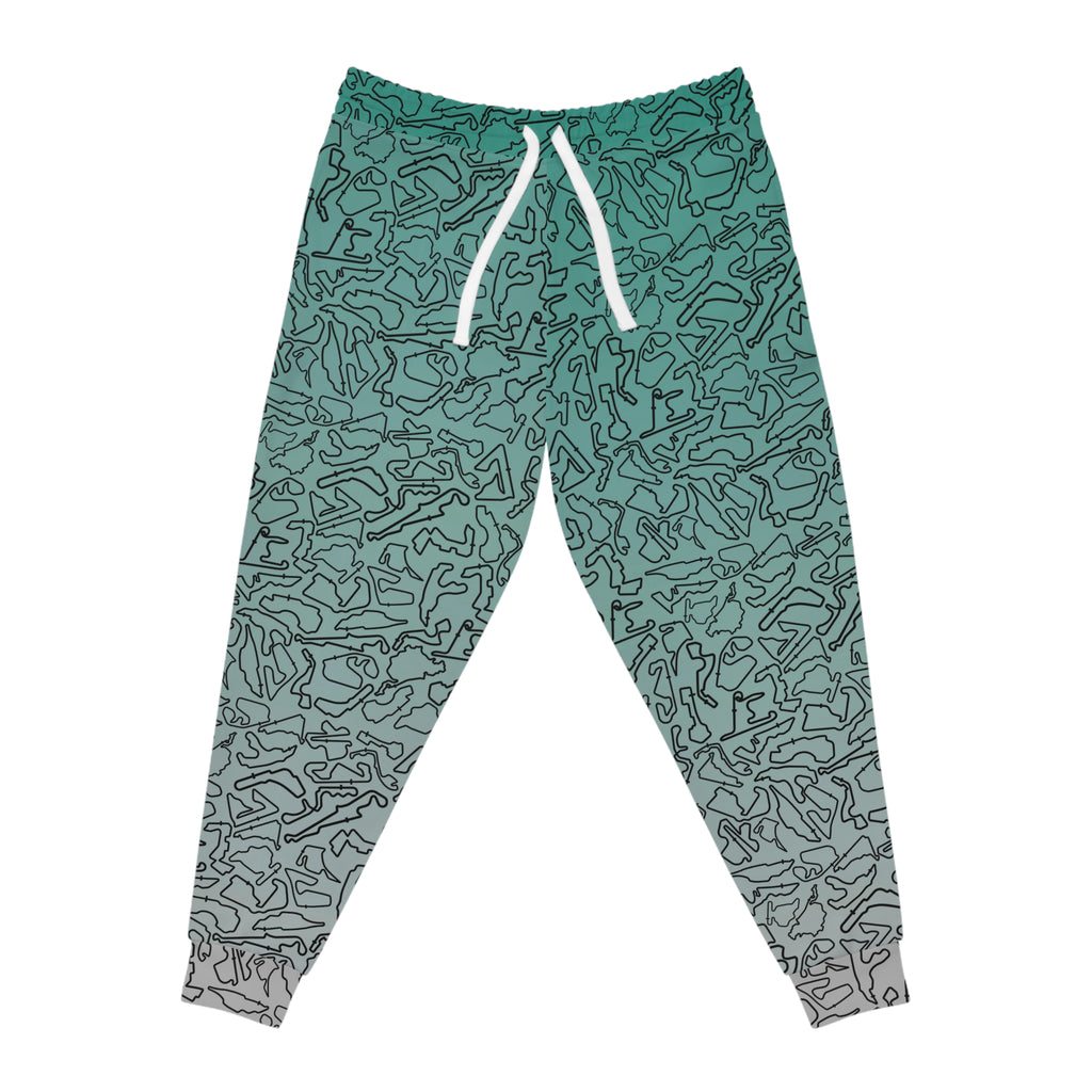 Black teal to silver Track Joggers, Casual Lounge