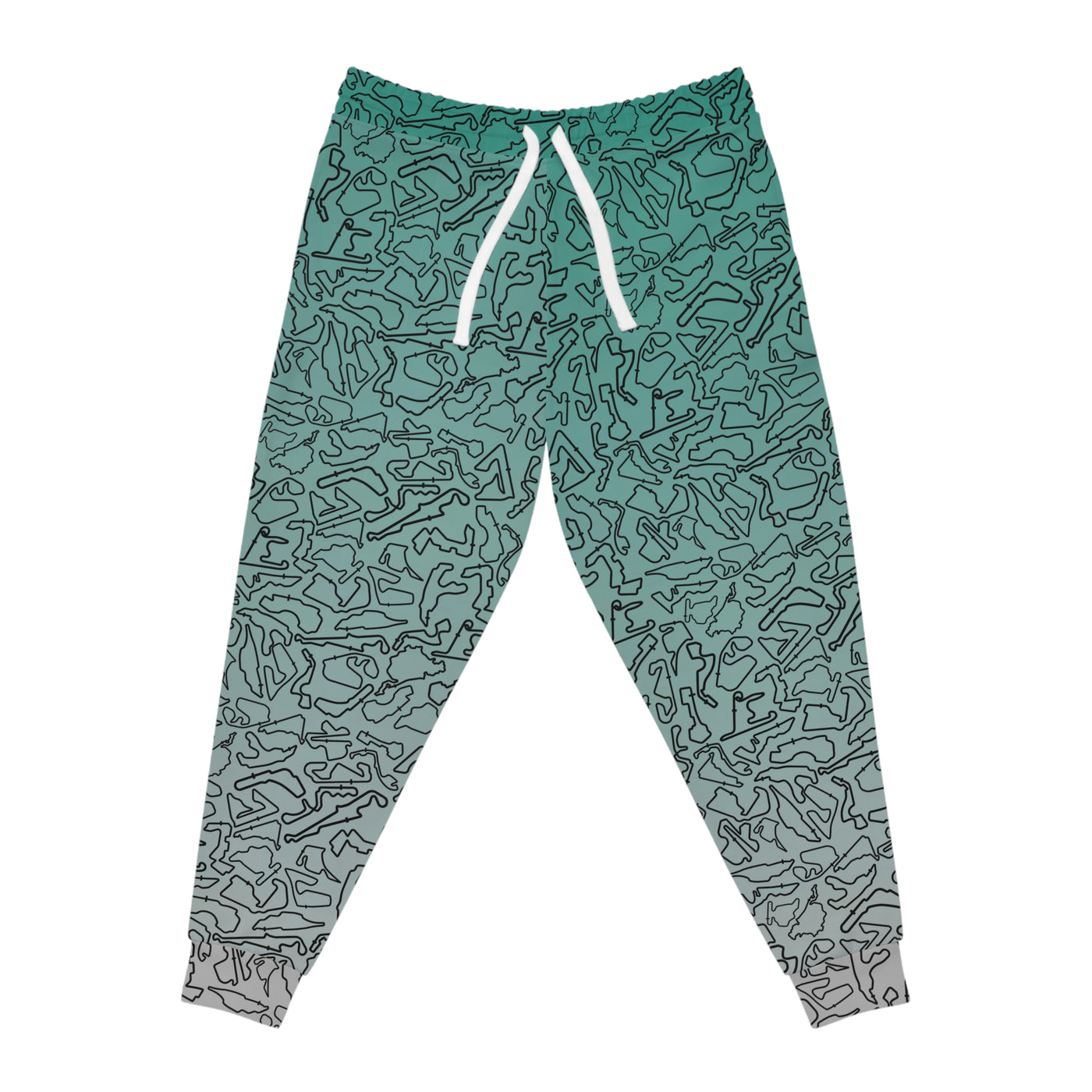 Black teal to silver Track Joggers, Casual Lounge