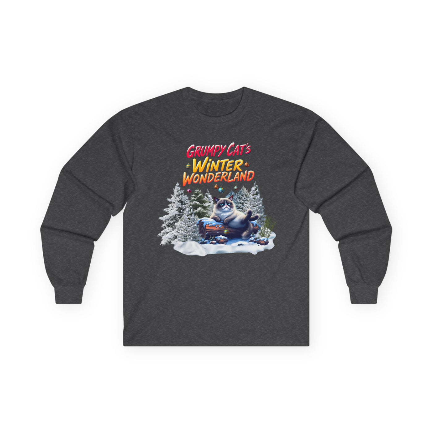 Grumpy Cat's Winter Wonderland Unisex Sleeve Tee. 1 '