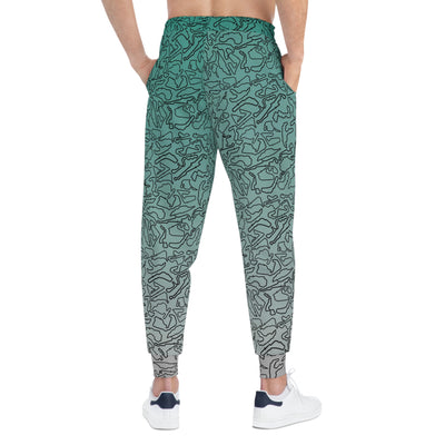Black teal to silver Track Joggers, Casual Lounge