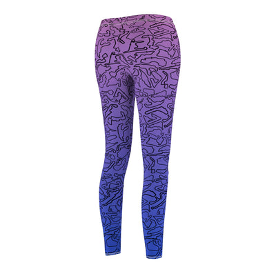 Bblack blue pink Track Casual Leggings