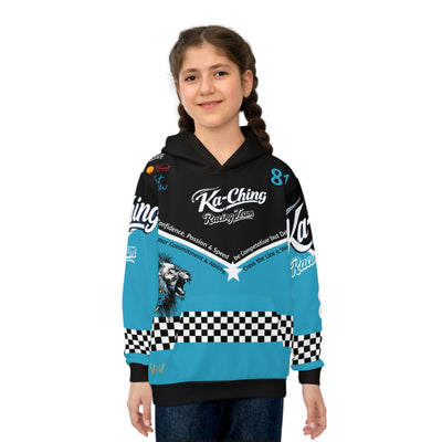 Ka-Ching Racing Hoodie unisex Motorsport Fans turquoise
