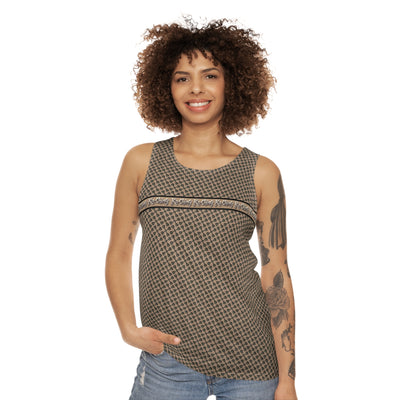 Ka-Ching designer exclusive, limited edition - Unisex Tank Top -Tan