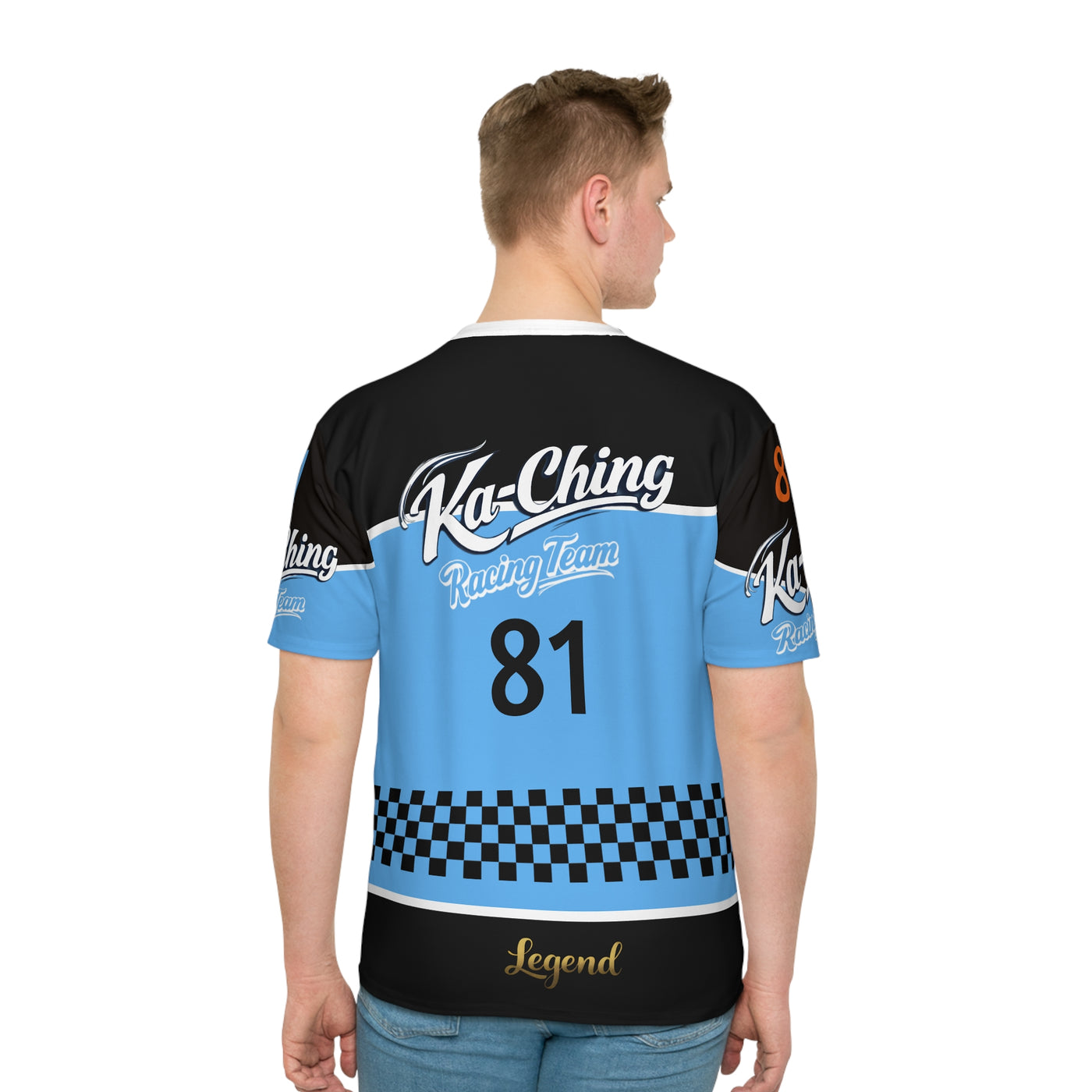 Ka-Ching Racing Team, Motorsports unisex T-Shirt Blue