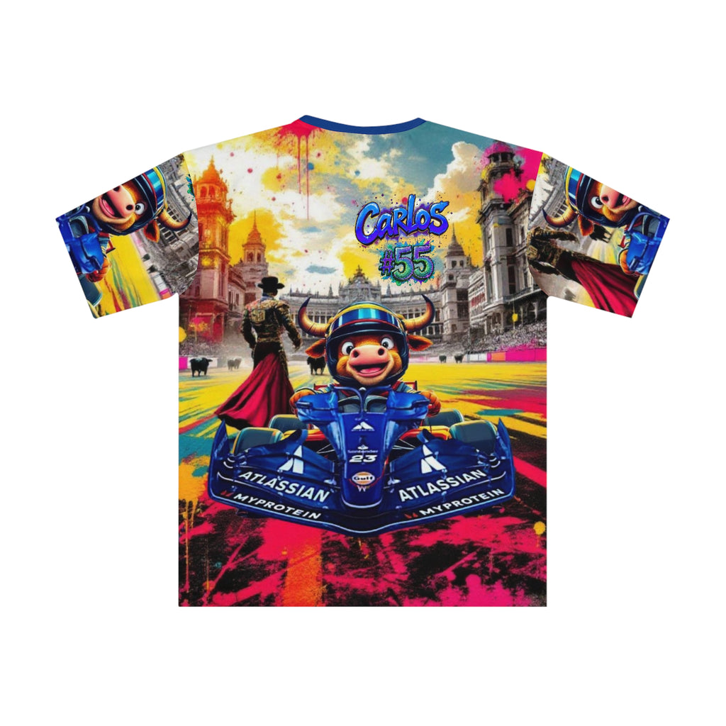 CS #55 T-Shirt - Colorful Racing Design - Perfect for Motorsport Fans