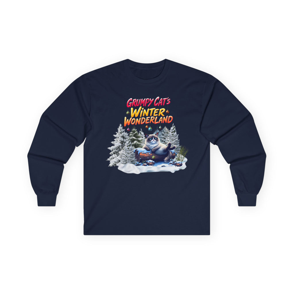 Grumpy Cat's Winter Wonderland Unisex Sleeve Tee. 1 '