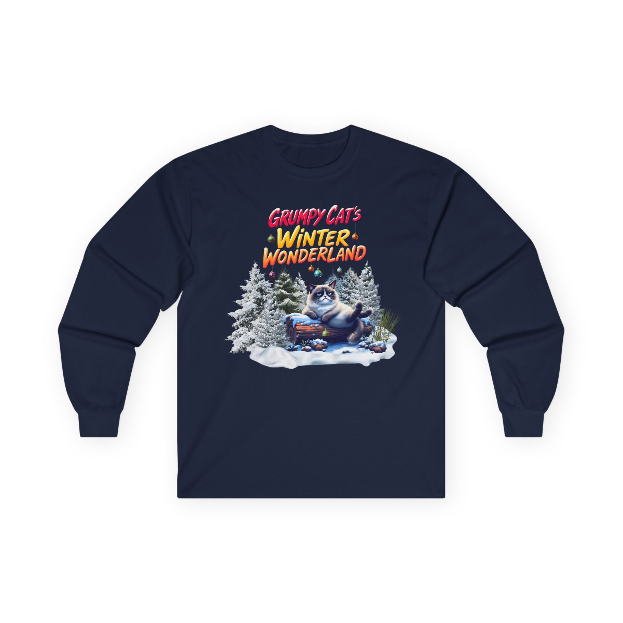Grumpy Cat's Winter Wonderland Unisex Sleeve Tee. 1 '
