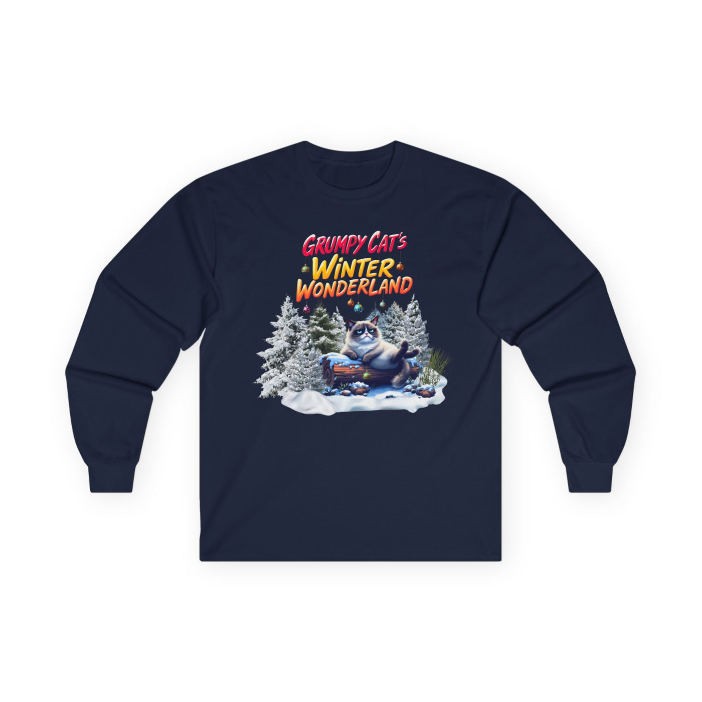 Grumpy Cat's Winter Wonderland Unisex Sleeve Tee. 1 '