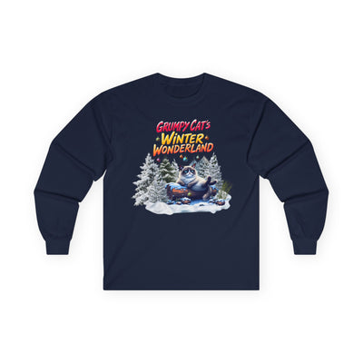 Grumpy Cat's Winter Wonderland Unisex Sleeve Tee. 1 '