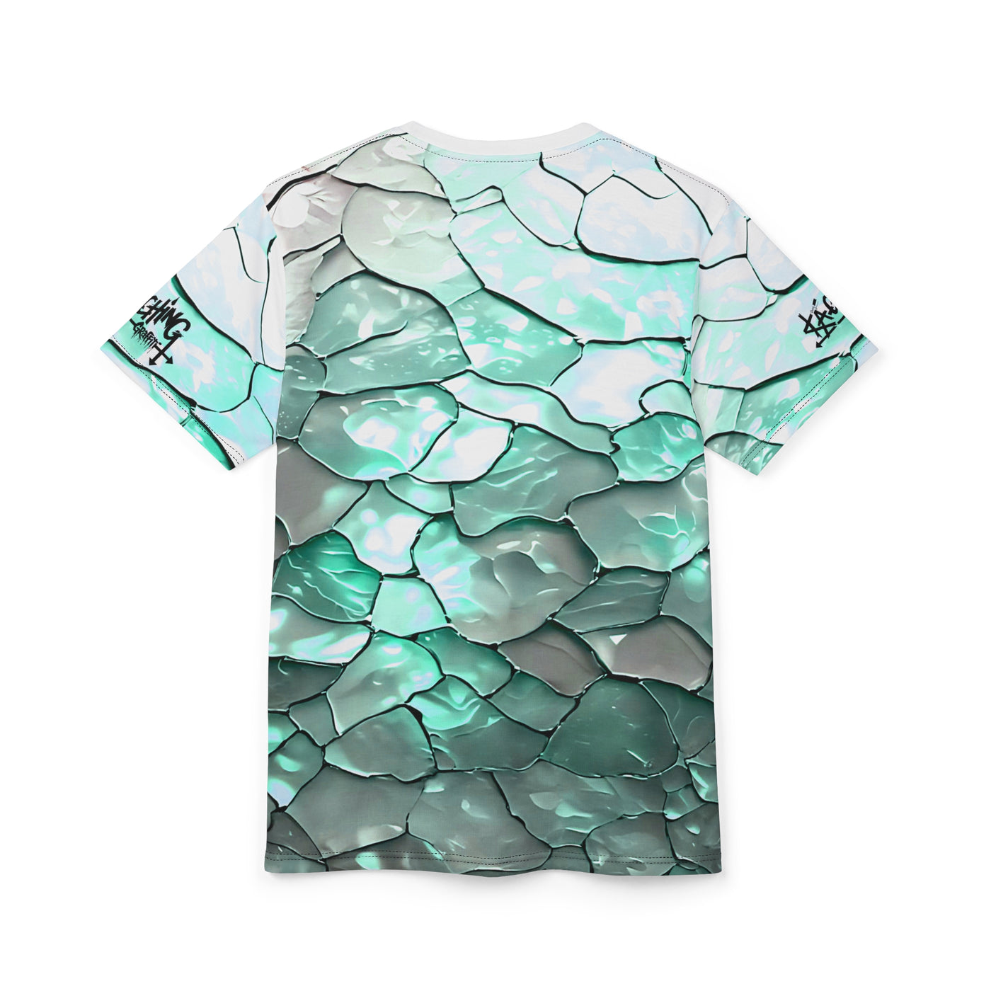 Crazy green stainglass Unisex Tee