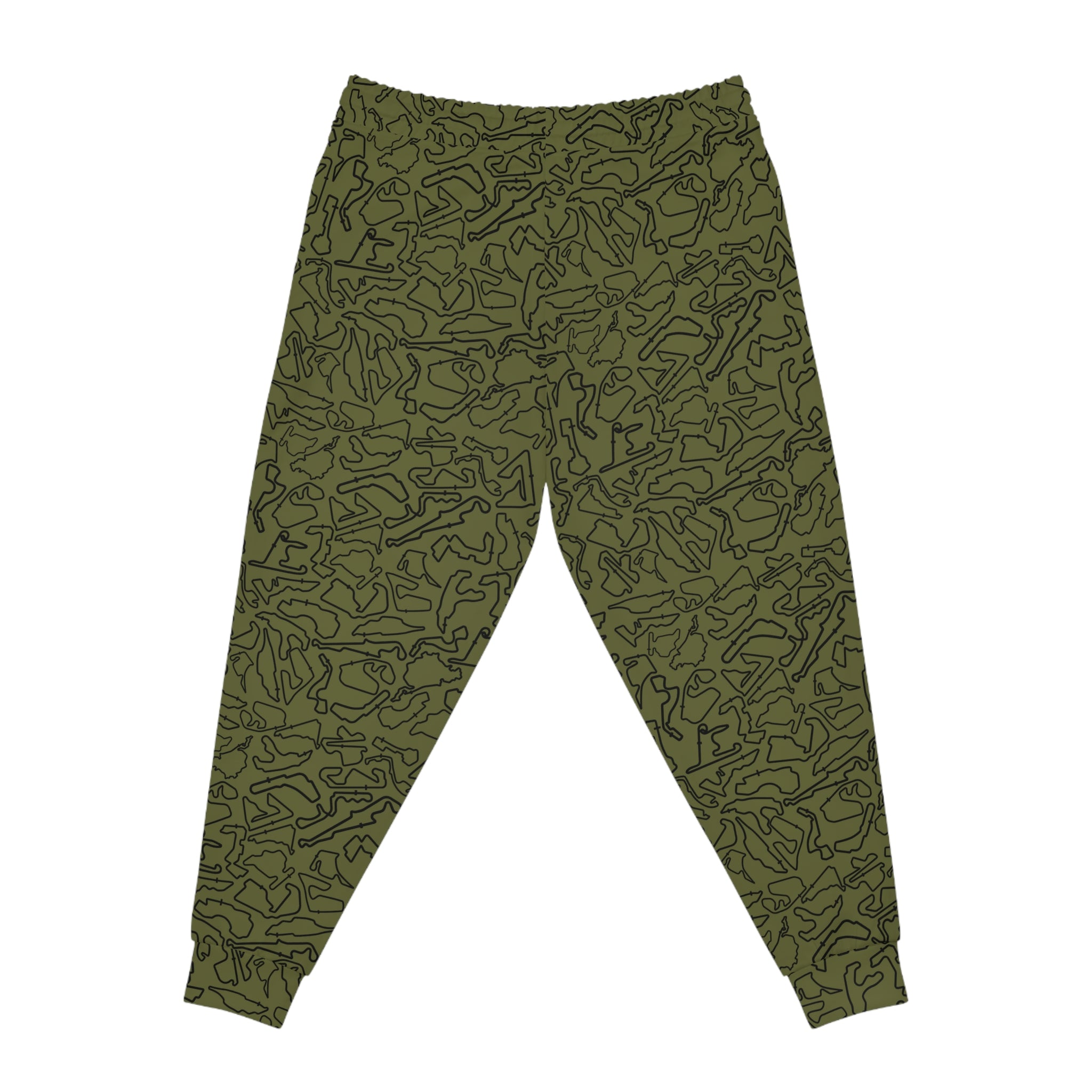 Black Army green Track Camo unisex Joggers, Casual Lounge