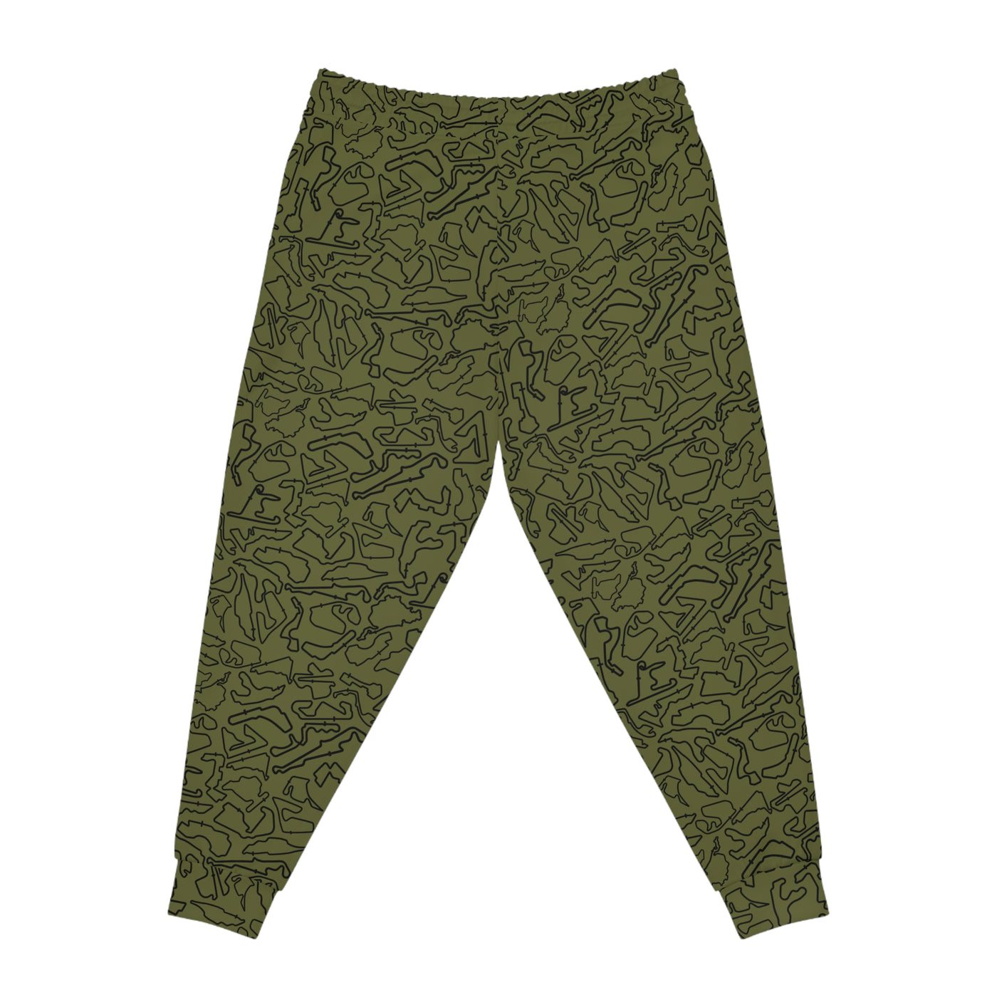 Black Army green Track Camo unisex Joggers, Casual Lounge