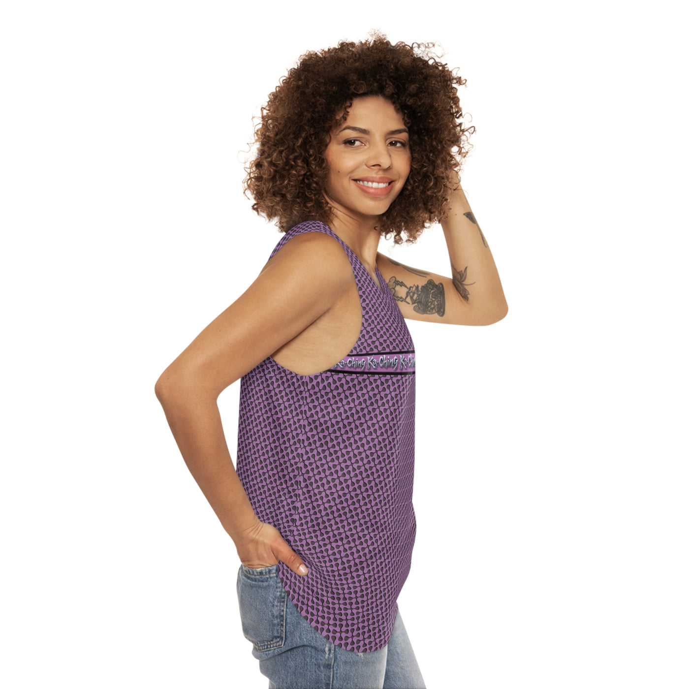 Ka-Ching designer exclusive limited edition - Unisex Tank Top -Mauve
