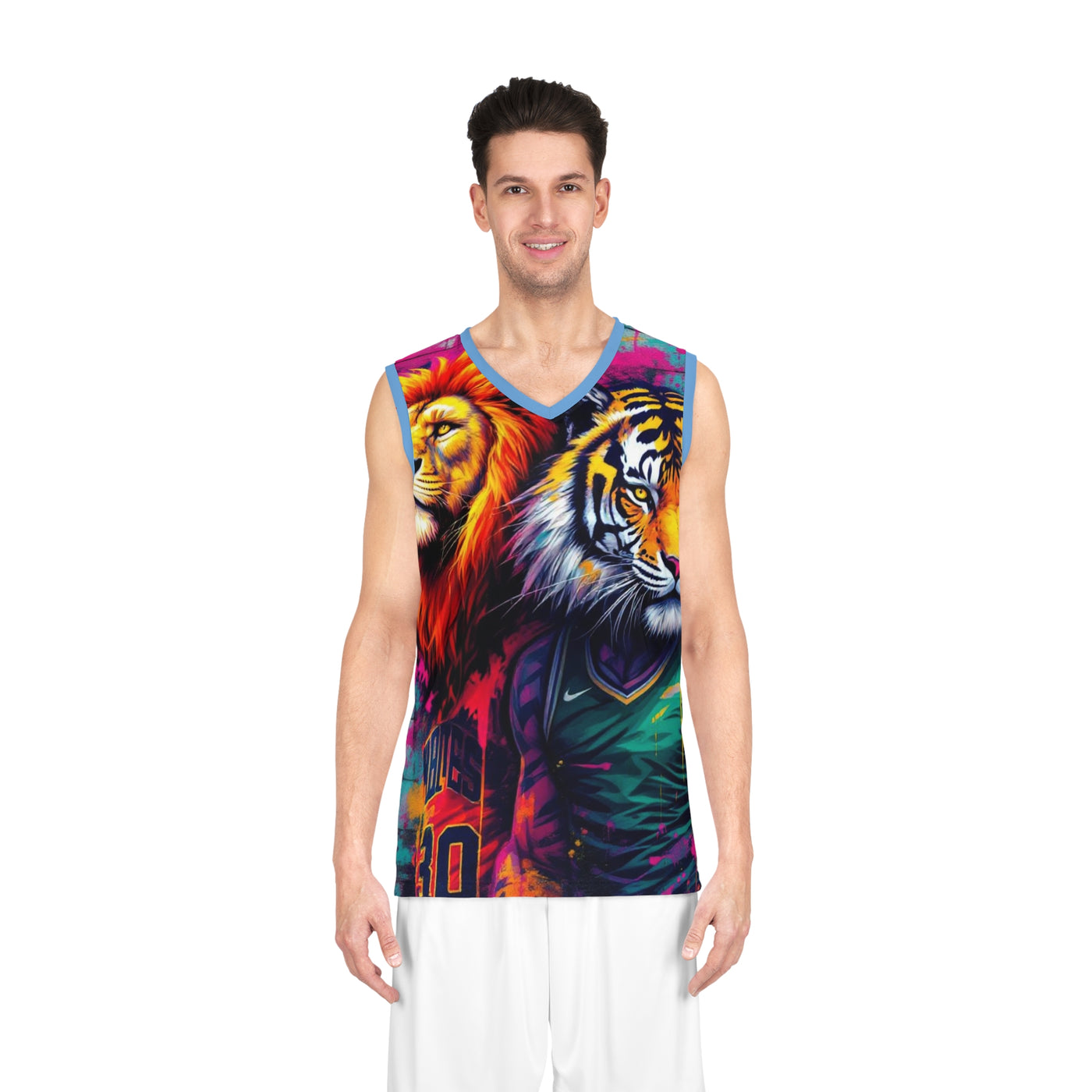 Ka-Ching Vibrant Basketball Tank Jersey 2, Cool Sports Apparel, Funky Athletic Wear, Unique Gift for Sports Lovers, Streetwear Style