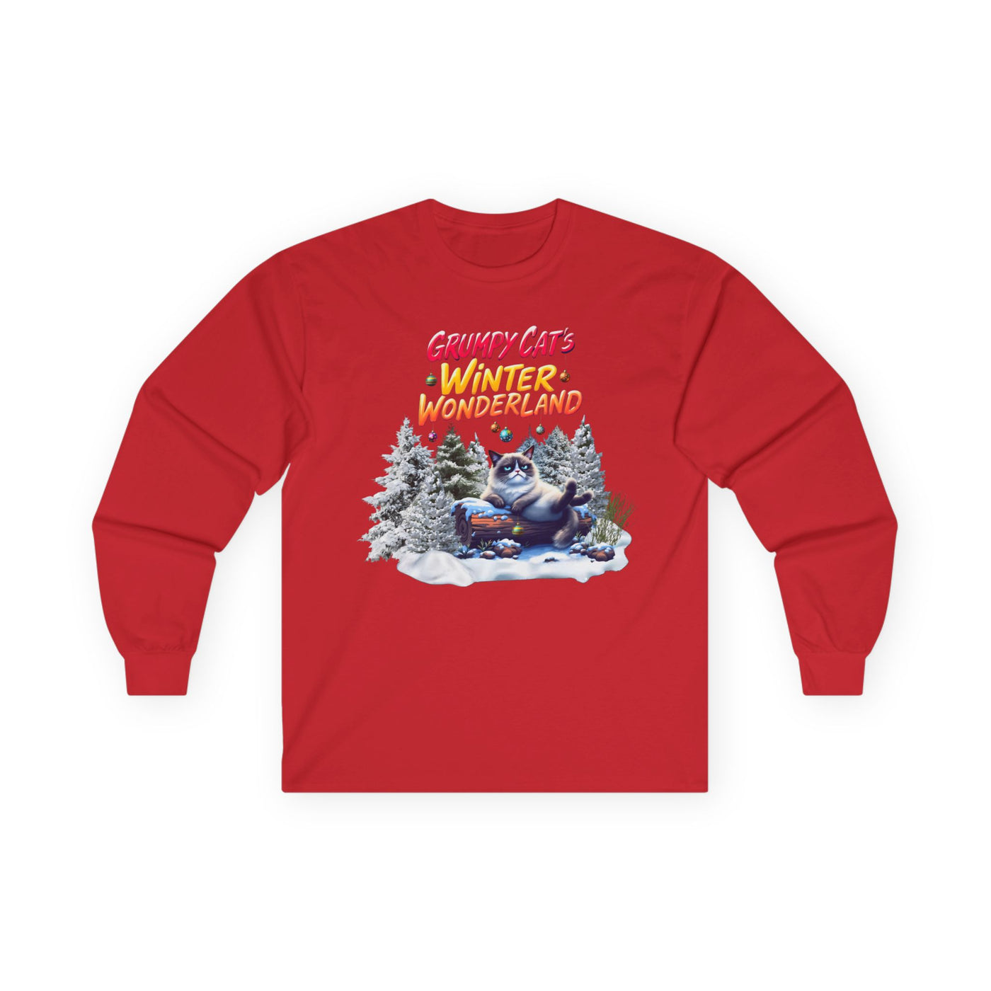Grumpy Cat's Winter Wonderland Unisex Sleeve Tee. 1 '