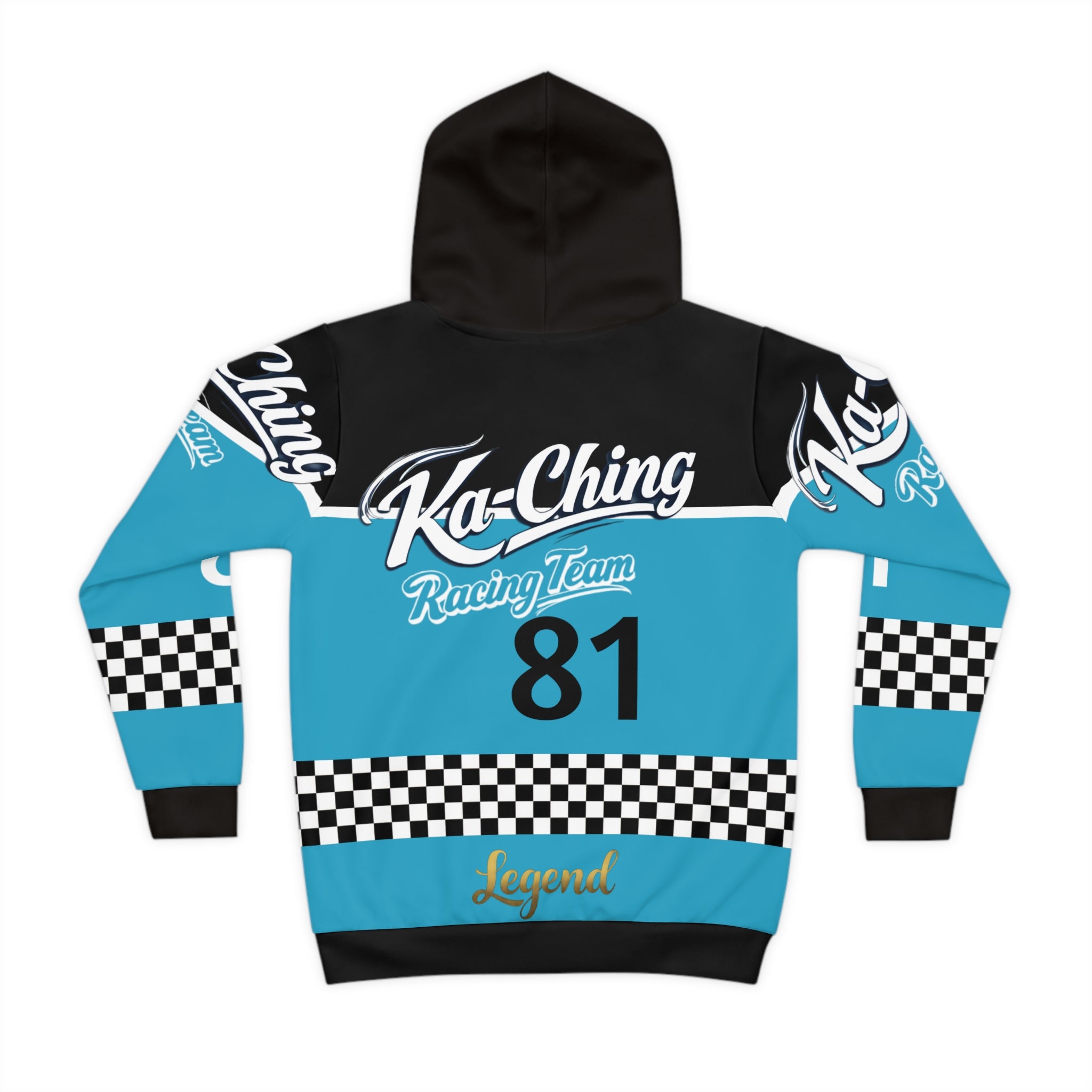 Ka-Ching Racing Hoodie unisex Motorsport Fans turquoise