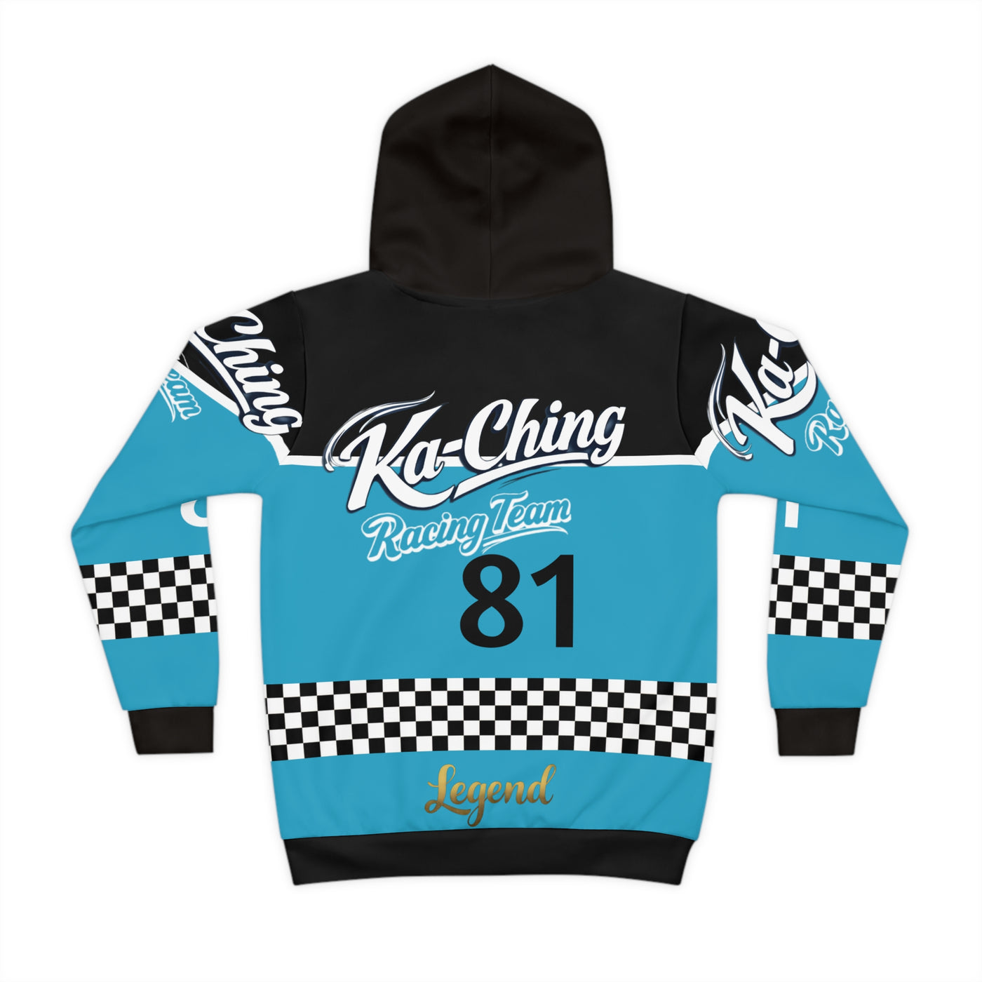 Ka-Ching Racing Hoodie unisex Motorsport Fans turquoise