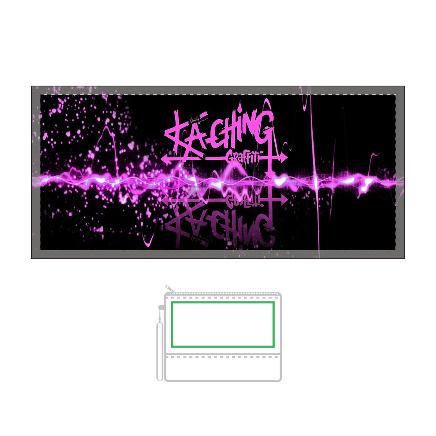 Color-Changing Ka-Ching pencil case, Neon Style  01