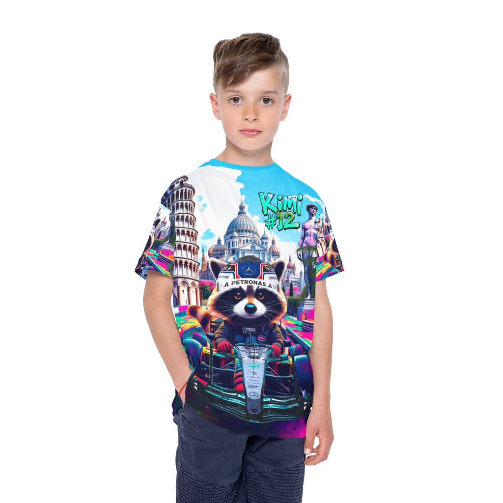 KA #12 Kids T-Shirt, Colorful Racing Shirt, Fun Kids Apparel, Activewear for Kids, Birthday Gift for Boys & Girls