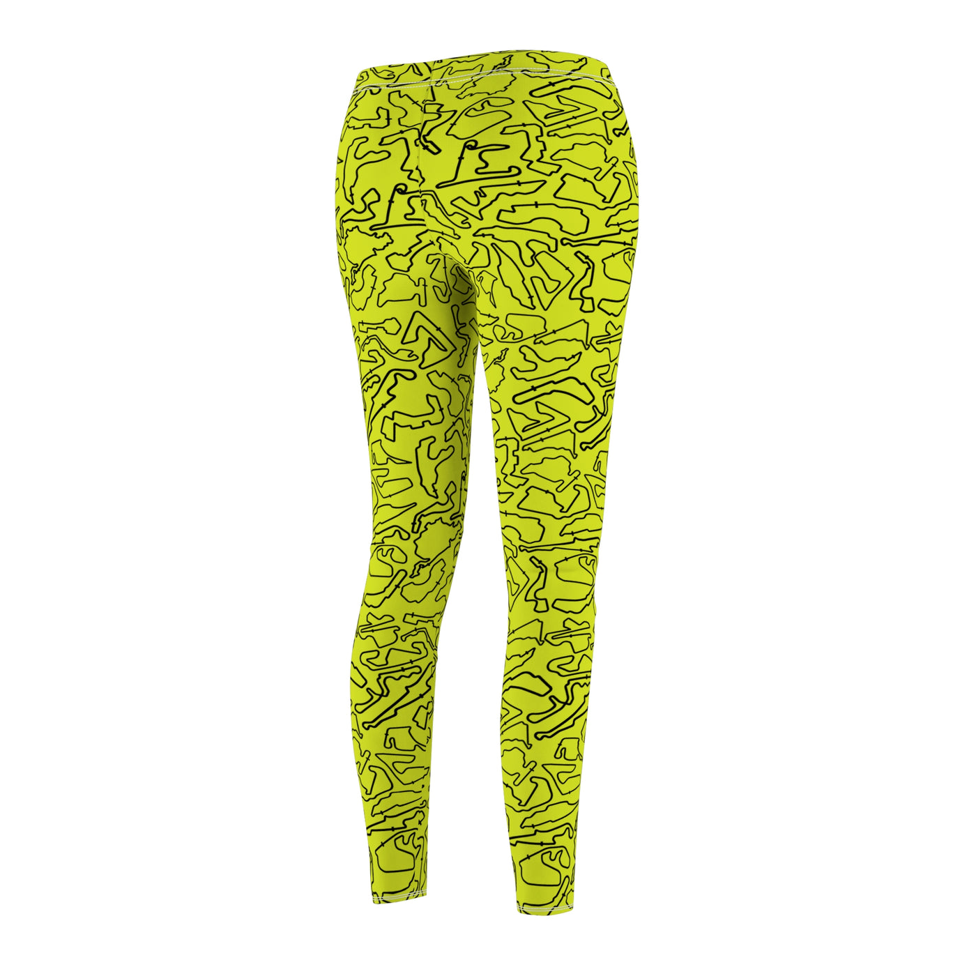 Track Yellow Casual Leggings
