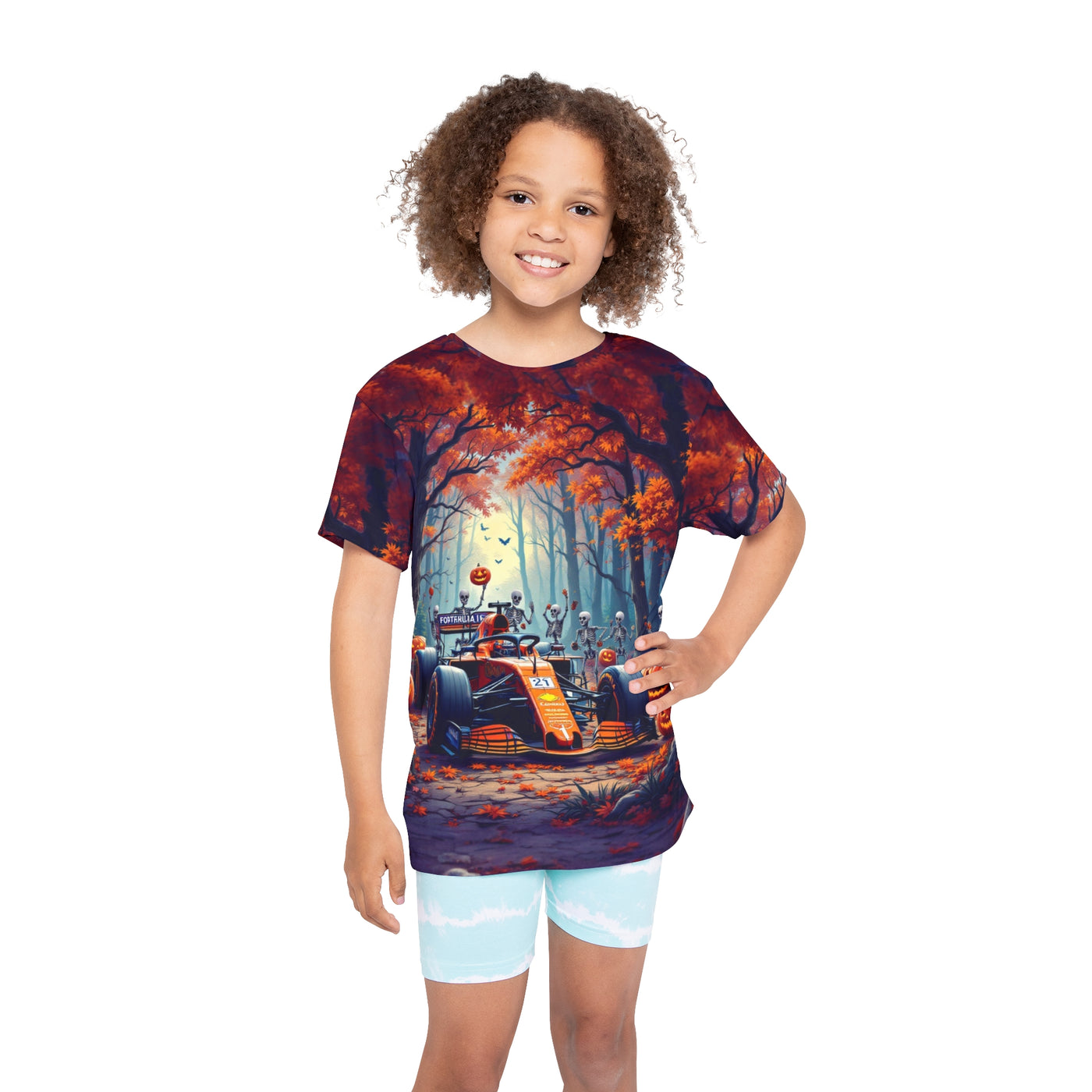 Halloween Race party kids Unisex Tee