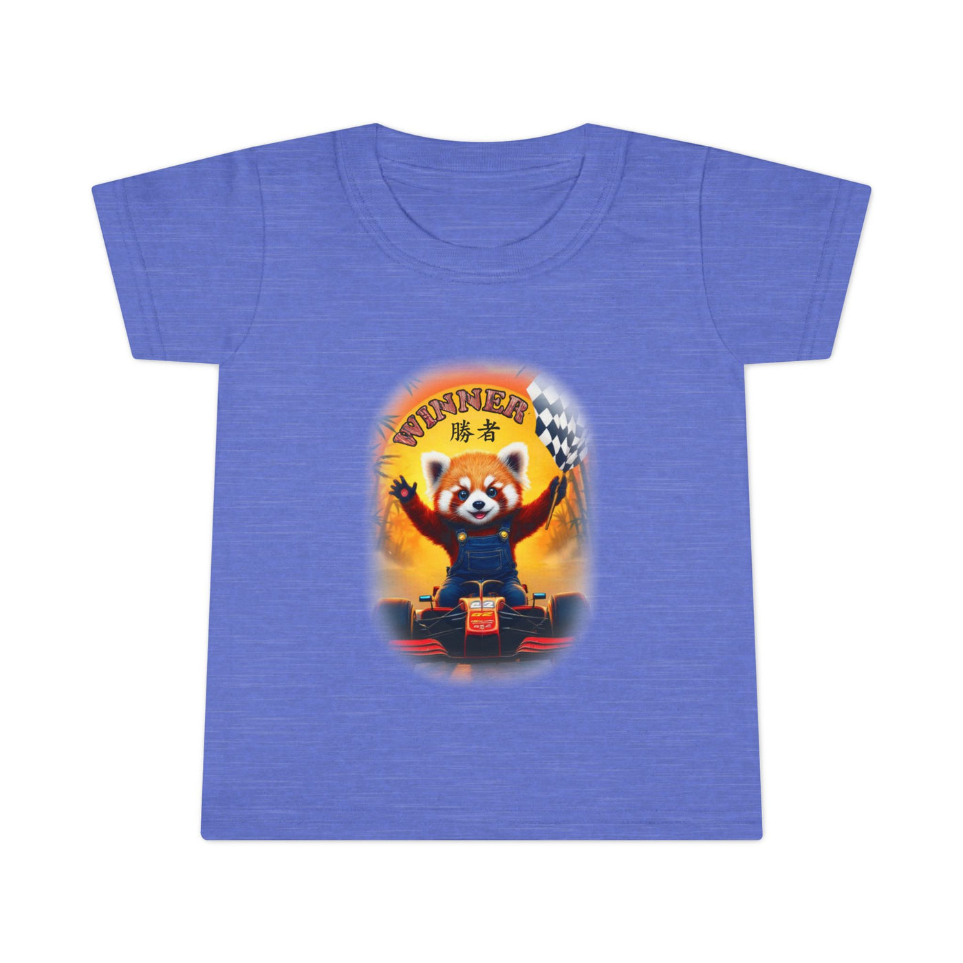 Playful red Panda Driving Toddler T-Shirt | Cute Kids Graphic Tee for Fun Adventures