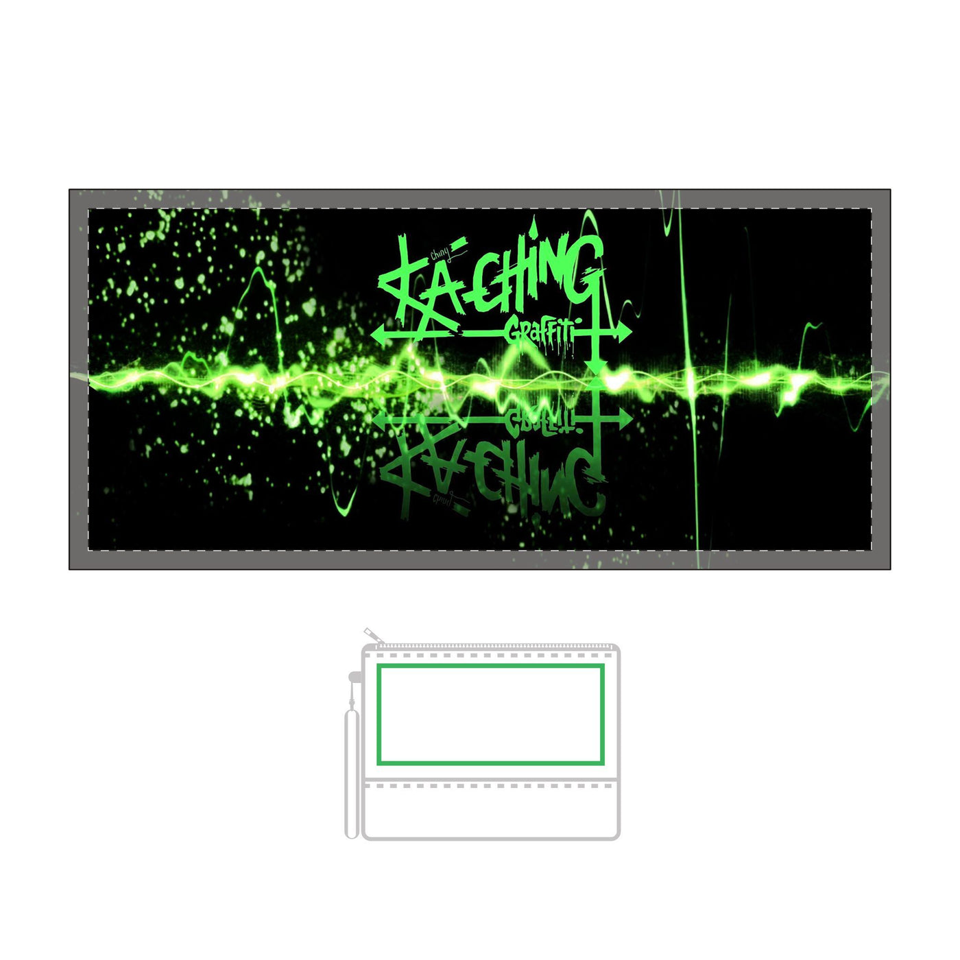 Color-Changing Ka-Ching pencil case, Neon Style  02