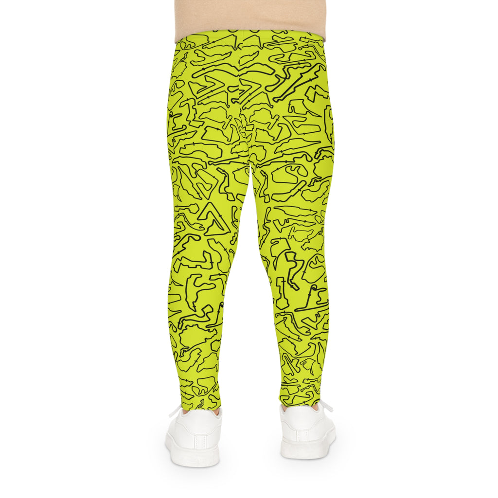 Track print ln Yellow kids Leggings, Activewear, Fashionable