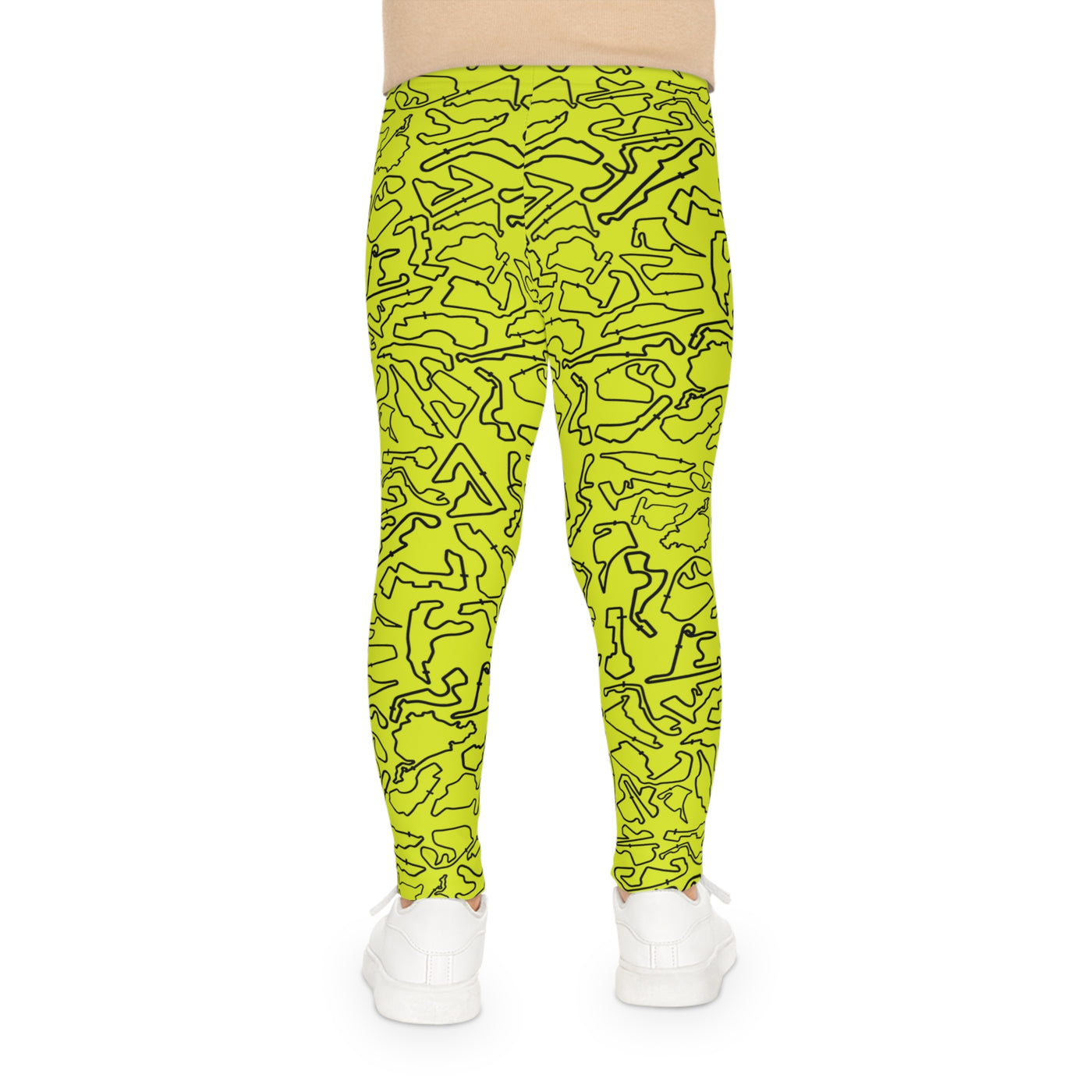 Track print ln Yellow kids Leggings, Activewear, Fashionable