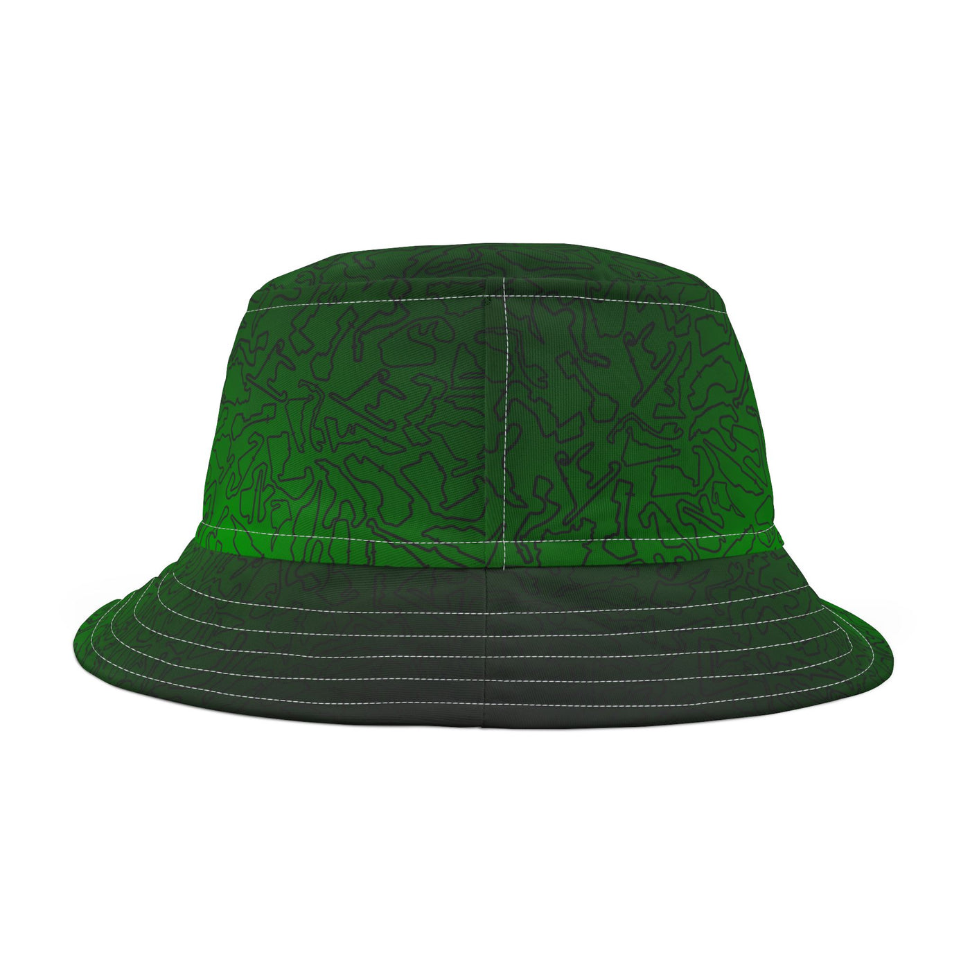 Black Green Track Camo bucket hat , Festival Fashion, Gift for Fashion Lovers, AOP Design