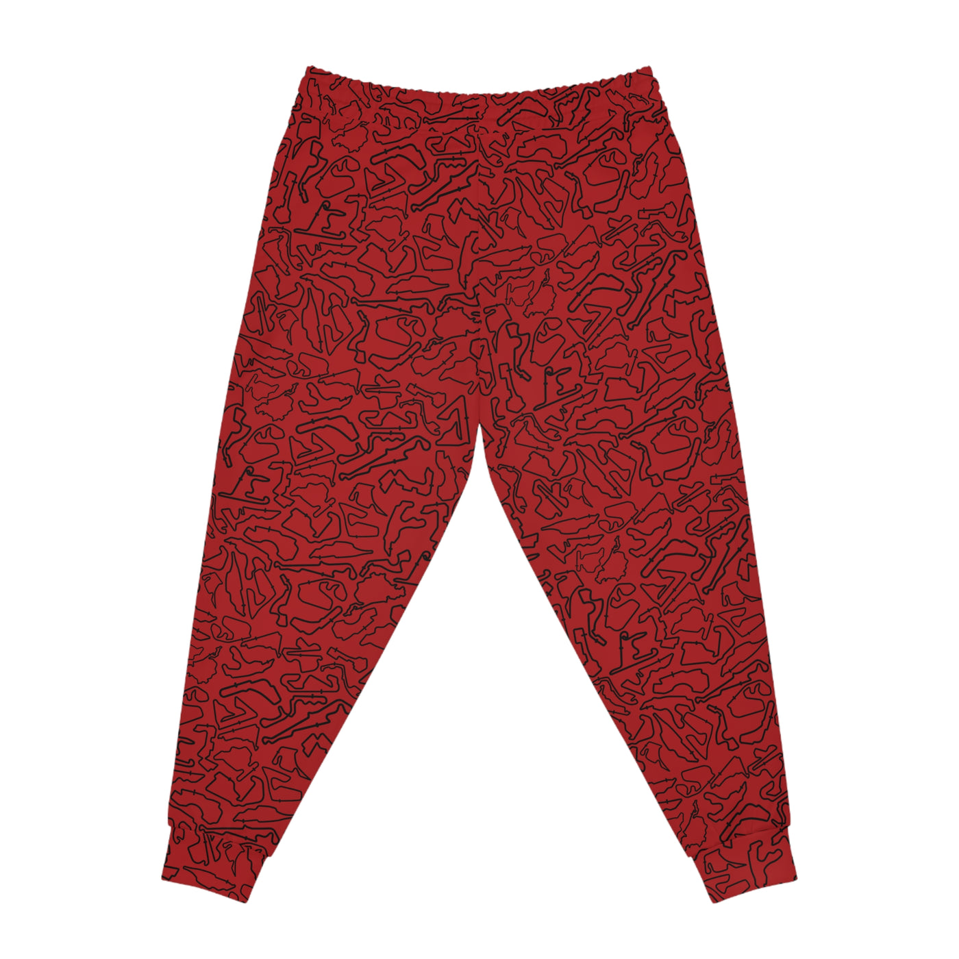 Black Dark red Track Camo unisex Joggers, Casual Lounge