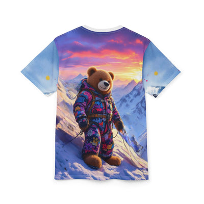 Bear Adventure Unisex Tee, Fun Graphic T-Shirt, Kids Wear, Gift for Bear Lovers, Hiking Gift, Casual Outfit
