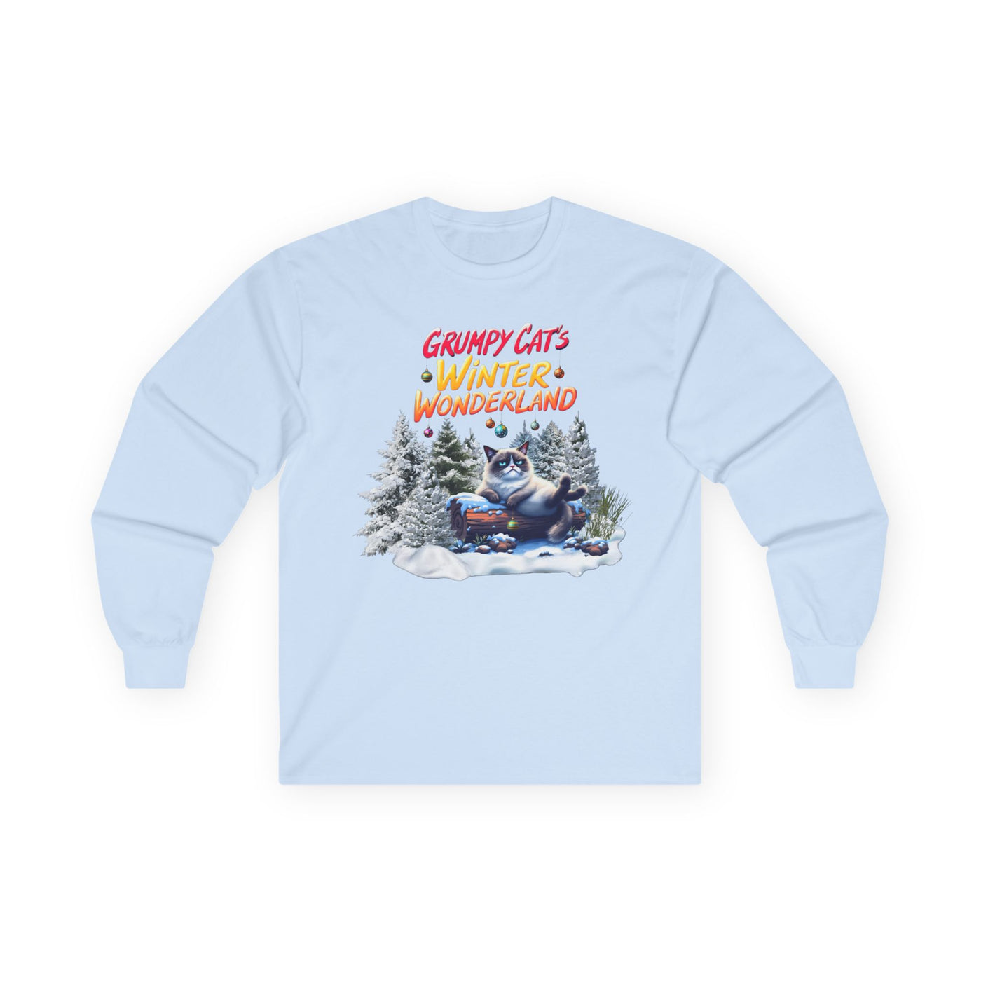 Grumpy Cat's Winter Wonderland Unisex Sleeve Tee. 1 '