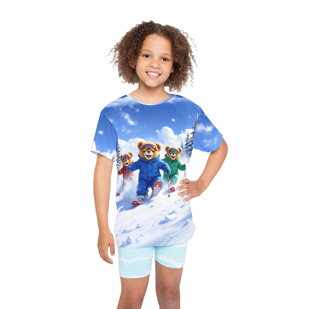 Graffiti Teds Ski Adventures kids Tee