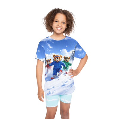 Graffiti Teds Ski Adventures kids Tee