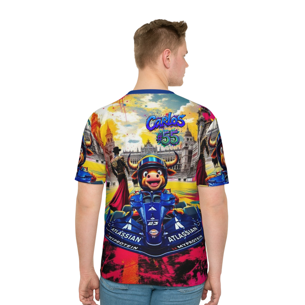 CS #55 T-Shirt - Colorful Racing Design - Perfect for Motorsport Fans